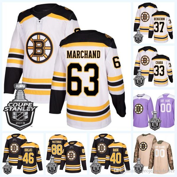 

Womens Boston Bruins 2019 Stanley Cup Playoffs Jersey Zdeno Chara Marchand Kevan Miller Pastrnak Krejci Rask Patrice Charlie Coyle Rask