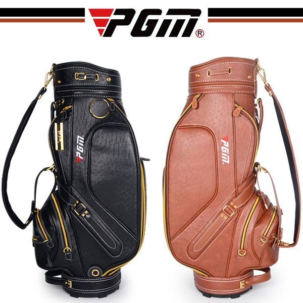 

pgm portable golf bag pu leather pattern standard ball package golf clubs cart bag large capacity pack d0083