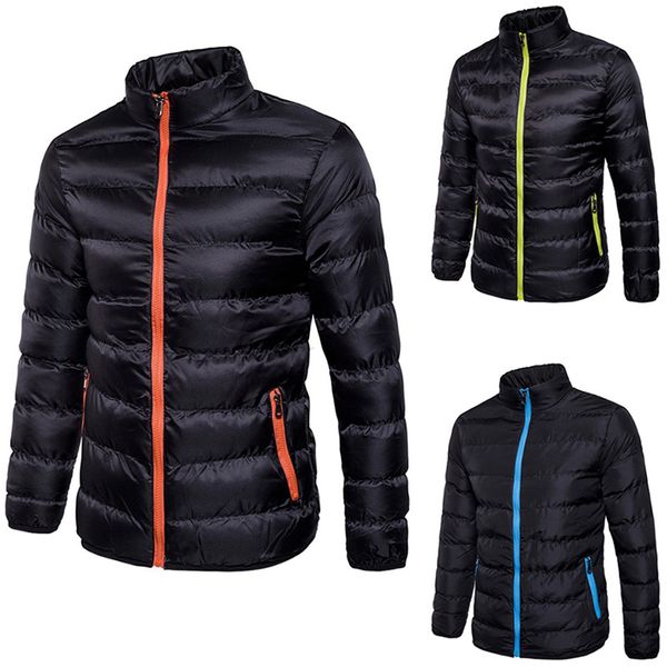 

hcxy2019 winter men's cotton coat fashion casual color hooded cotton men, Tan;black