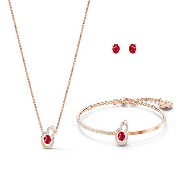 

fashion alloy wedding jewelry set of necklace bangle earrings with crystal stones, Black