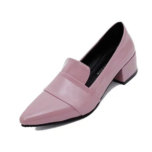 

new wild pink single shoes pointed high heel shallow mouth women's shoes, Black
