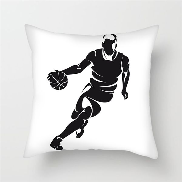 

fuwatacchi play basketball cushion cover sports pillow cover for decor home sofa chair square 45*45mm decor soft pillowcases