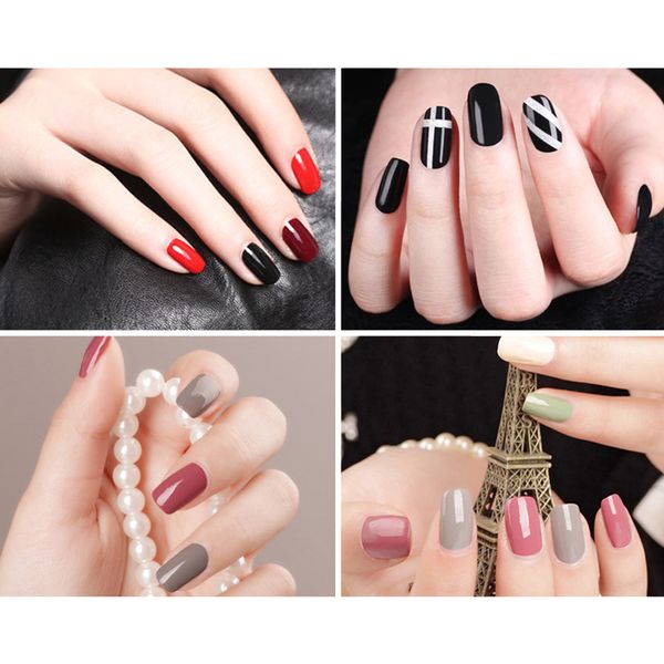 

10 pcs/set nail polish pure color soak off nail gel art lacquer semi permanent manuicure varnish v9-drop