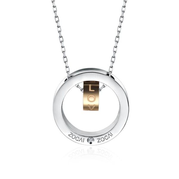 

other multi-tone gold pendants for women authentic 14k sliver sparkling diamond simple round pendant wedding fine jewelry, Silver