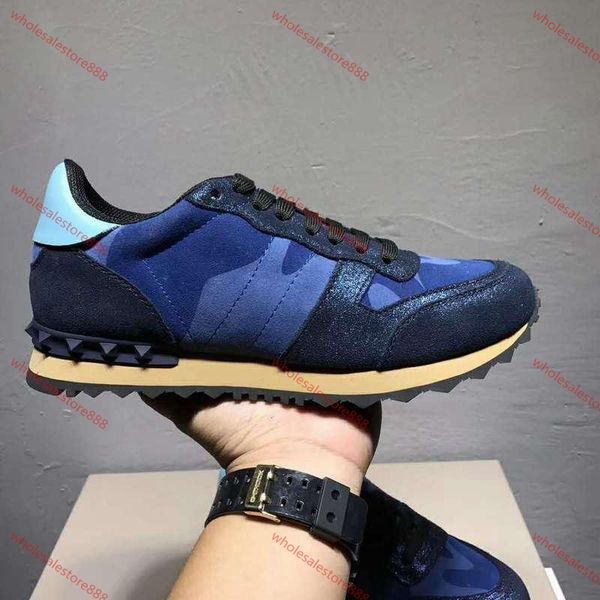 

wholesale mens women progettista shoes real leather lusso camouflage marque shoes sneaker fashion rubber stud off leisure shoe, Black