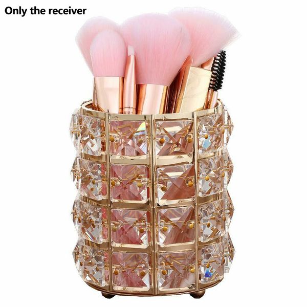 

большой объем салона rhinestone хранения кубок аксессуары кисти для макияжа durable desktop space saving cosmetic free stand home