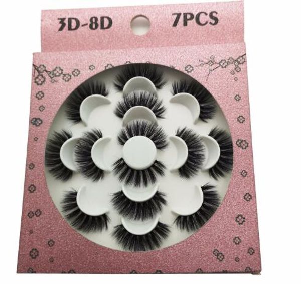 

Новые 7Pairs 3D Ресницы Ручной Работы Натуральные Длинные Искусственные Норки Ресницы Высокое Качество Ложные Ресницы Расширения Maquiagem Женщины Макияж Инструмент