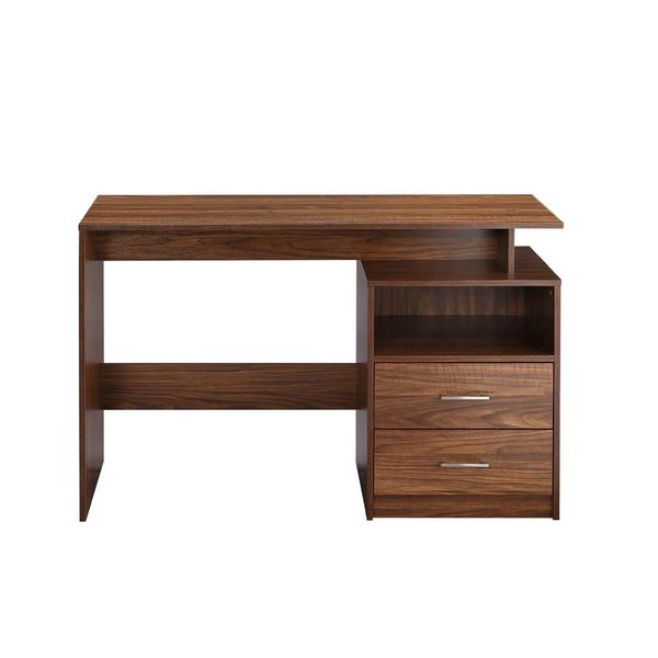 2020 Walnut Office Computer Desk Wooden Table With Mdf Office Computer Desk Wooden Table