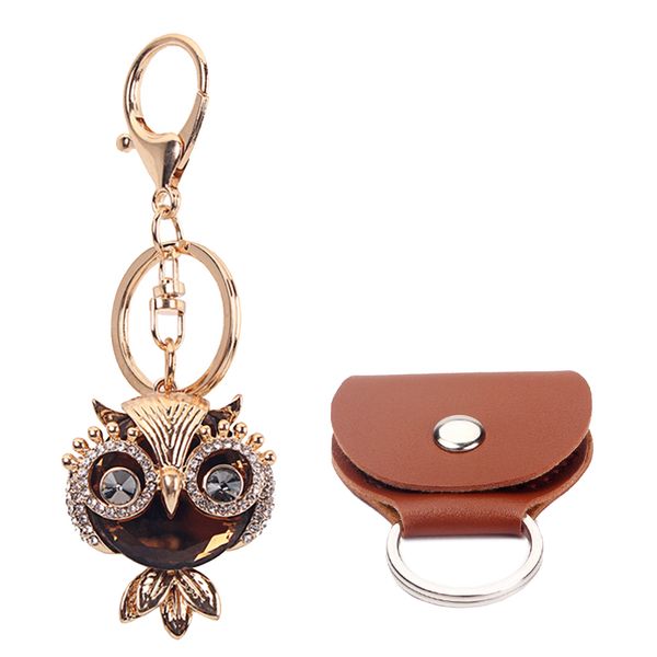 

acoustic guitar plectrum case bag & owl key chain pendant