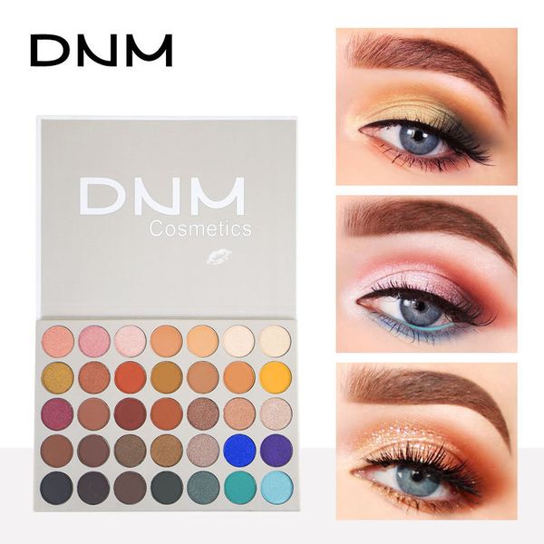 

dnm cosmetics nude 35 color eye shadow palette eyeshadow pigment shimmer matte waterproof paleta de sombra makeup pallete