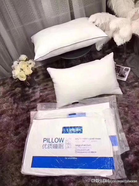 High Quality Hotel Pillow High Resilience Cotton White Simple