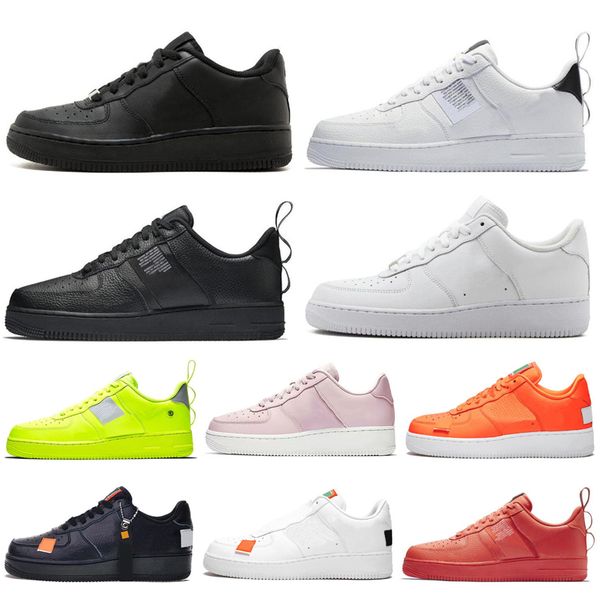 

designer 1 utility dunk casual shoes high low cut just orange triple white black women mens trainers running sports sneakers 36-45