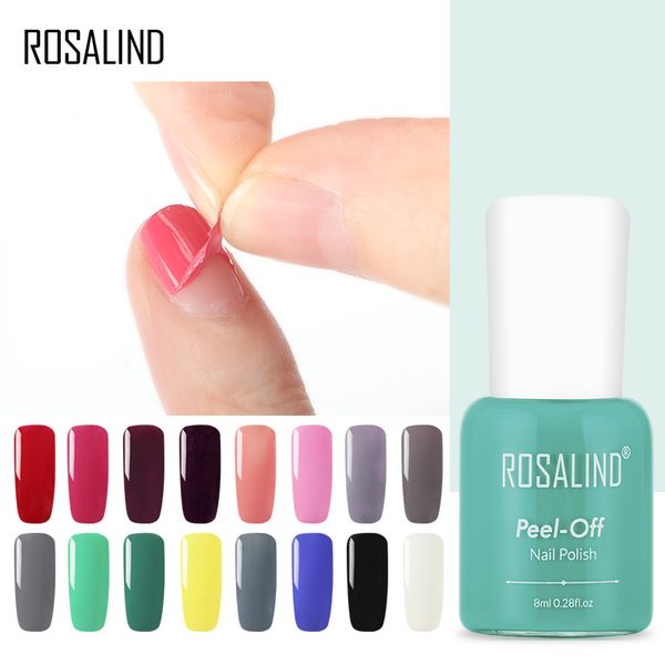 

rosalind nail polish 8ml 18 colors nail gel varnishes for art designed soak off semi base white gel lacquer primer