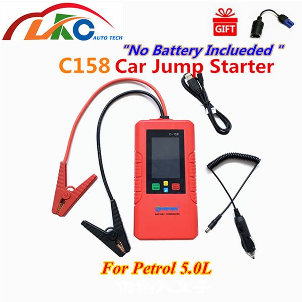 

dhl c158"no battery included" 12v car jump starter c-158 car power bank super capacitor unlimited use for petrol