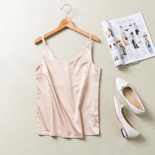 

crop tops атласная v шея бретели tank повседневная лето backless женщины шелковый холтер топы sexy рукавов sleepwear полиэстер camis bralett, White