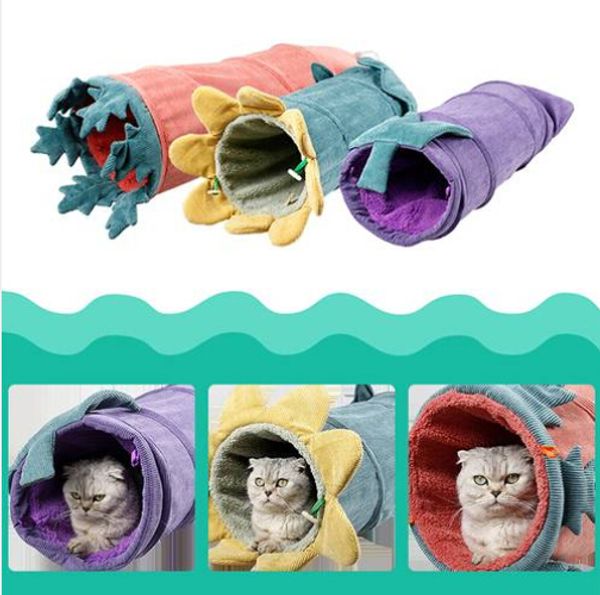 

wholesales pet cat tunnel passageway foldable tubes kitten play activity interactive toys