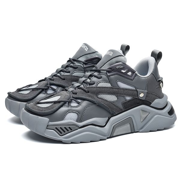 

rasmeup plus size women platform street sneakers 2020 spring breathable women's chunky sneakers lady trainers footwear black y200424