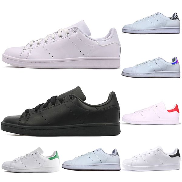 

men women stan sport shoes mens 2019 triple black white pink smith sneakers green gold casual shoes leather sport flats