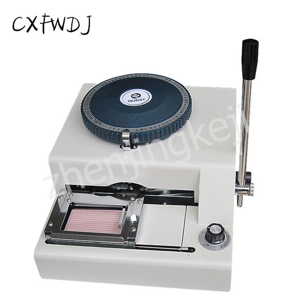 

cnj-2000 braille punching machine manual pvc card pressure code coding machine 70 characters pvc id card number coding