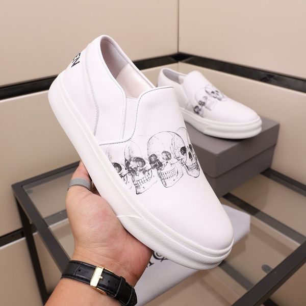 

new designer shoes for men fashion platform sneakers triple black white leather suede mens comfortable flat casual shoe