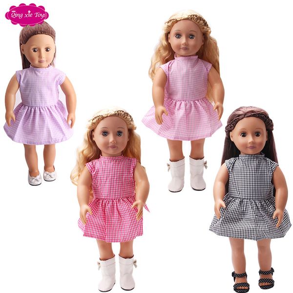

18 "american doll dress college style child dress gift for the little girl