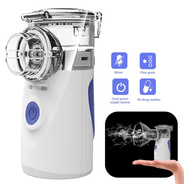 

portable mini nebulizer vaporizers cool mist handheld travel steam compressor machine humidifier for adults & kids