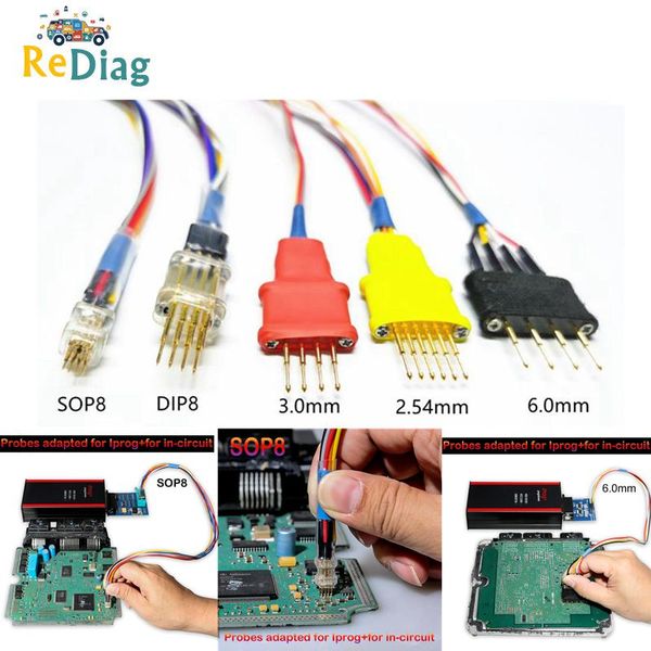 

professional without soldering pins probe adapters for in-circuit ecu cables works ecu for xprog/iprog ipriog+ programmer