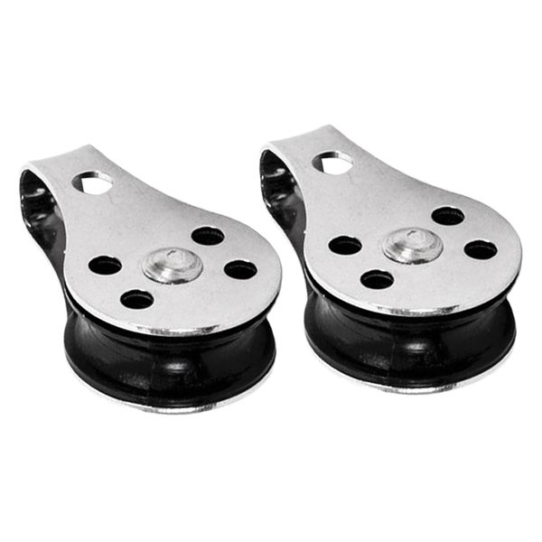 

2x nylon sheave marine stainless boat pulley for kayak anchor trolley system