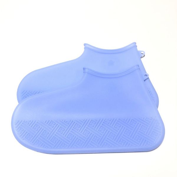 

silicone waterproof shoe covers outdoor rainproof hiking skid-proof shoe dust covers for man's women's shoes, White;pink