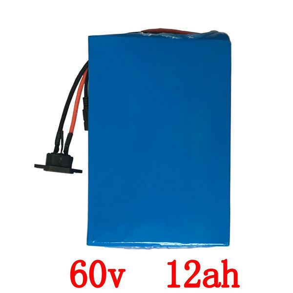 

60v 12ah battery 60v 1000w 1500w lithium battery 60v 12ah electric bicycle battery with 30a bms and 67.2v 2a charger