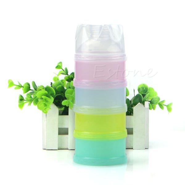 

4 layers baby milk powder container portable formula food storage container dispenser food bottle box dispenser