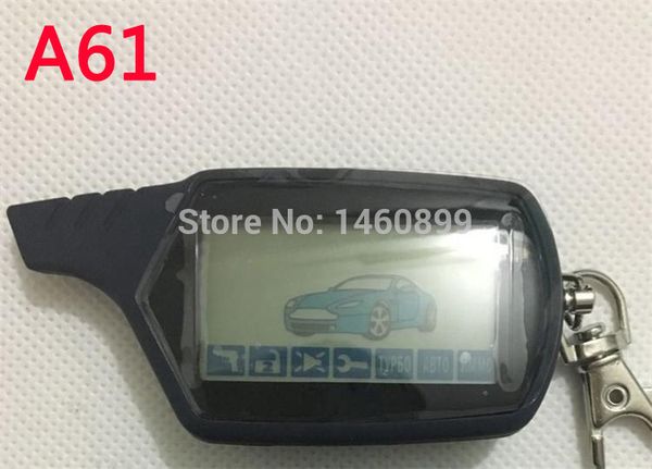 

2-way a61 lcd remote control key fob for russian anti-theft twage starline a61 engine starter two way car alarm system