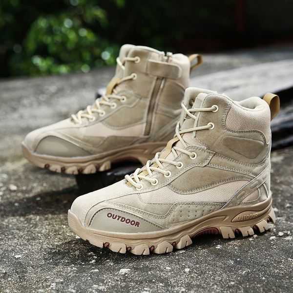 

men shoes outdoor climbing mountain senior suede trekking male breathable hiking shoes sports zapatos de hombre fitness sapatos