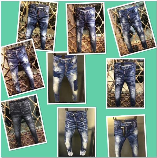 

summer 2019 wholesale men's jeans, european denim production of good quality men's wear welcome to #8464, Blue