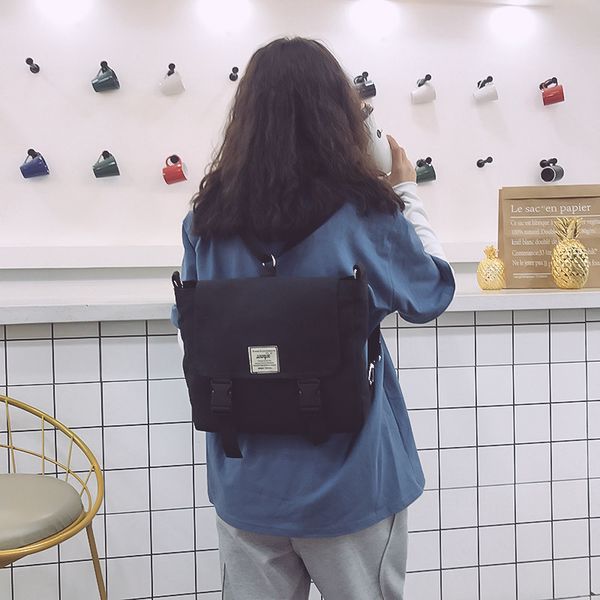

canvas bag female students in class messenger bag korean wild ins large capacity bag shoulder bags summer