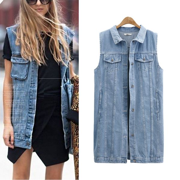

women's vests tianyunguiwind 2021 season will code suit-dress loose cowboy coat fat younger sister sleeveless vest k297, Black;white