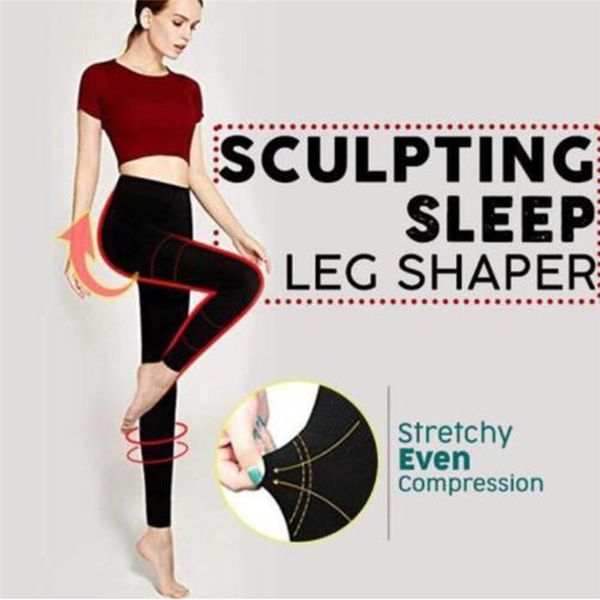 

sculpting sleep leg shaper pants legging socks women body shaper panties slimming leg hip up breathing skinny socks 1.4, Black;white
