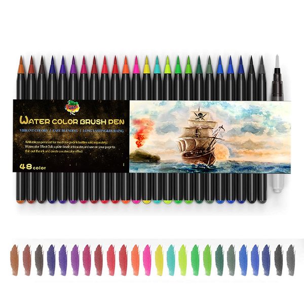 

gift sets water color brush pens for painting drawing coloring calligraphy marker set school art supplies