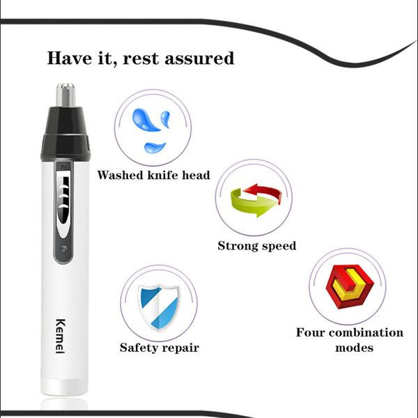 

kemei 4 in1 km-6650 перезаряжаемые rasoio в иль носо для мужчин бритвы стрижка волос в носу триммер для бровей триммер tondeuse lxock