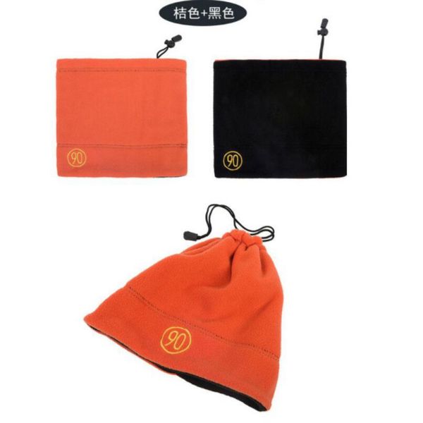 

new men's scarf polar fleece neck tube ear warmer gaiter face mask headband winter thermal neck warmer scarf pipe 2020, Black
