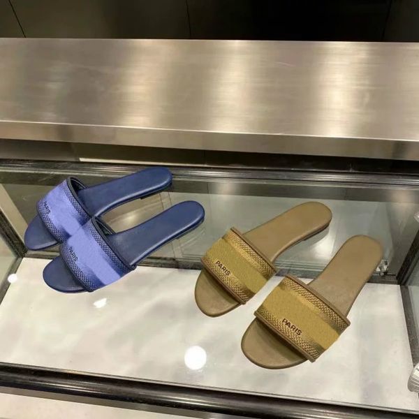 

designer women designer sandals classic style casual flip flops multi color size 35-41 luxury girl slides brand women sandals #d 4235we, Black