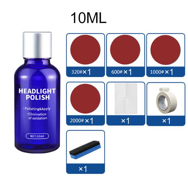 

10/30 ml car headlight repair coating solution repair kit oxidation rearview coating headlight polishing anti-scratch liquid