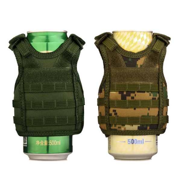 

outdoor non-sleeves for picnic outdoor feast bottle carrier portable mini nylon waterproof beer bottle camouflage vest bag