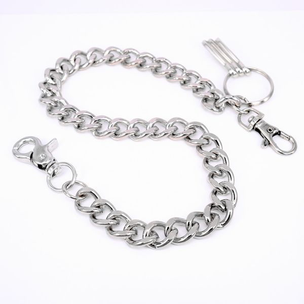 

new retro silver metal single layer trousers pants chain tide men women casual personality waist chain wallet anti-theft