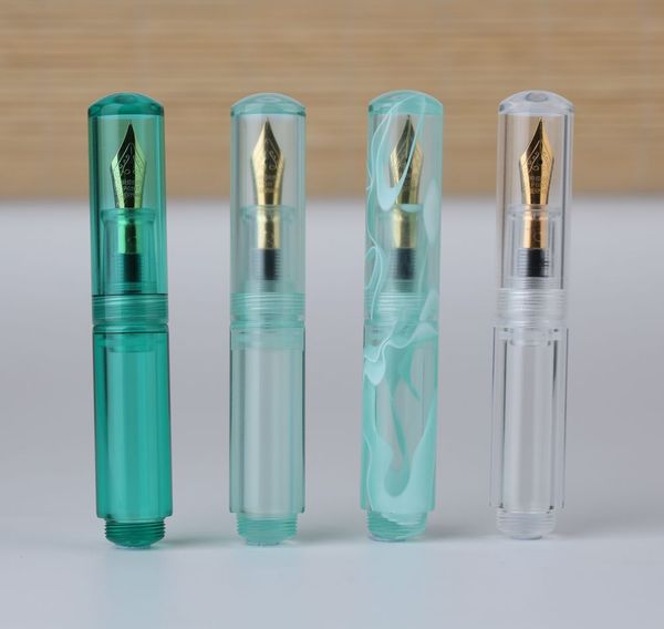 

moonman wancai mini transparent pocket-size eyedropper fountain pen ink pen