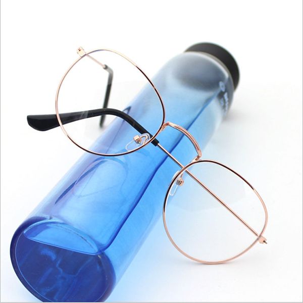 

vintage round glasses frame retro female brand designer gafas de sol spectacle plain eye glasses gafas eyeglasses eyewear#137, Silver