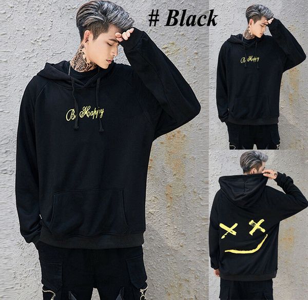 

fashion brand men's hoodies 2019 spring autumn male casual hoodies sweatshirts men's solid color hoodies sweatshirt, Blue;gray