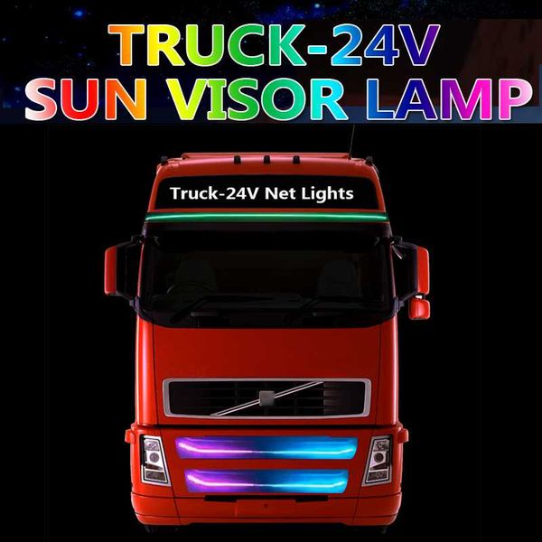 

24v led truck cab led light in the net light turn signal truck accessories headlights colorful modification