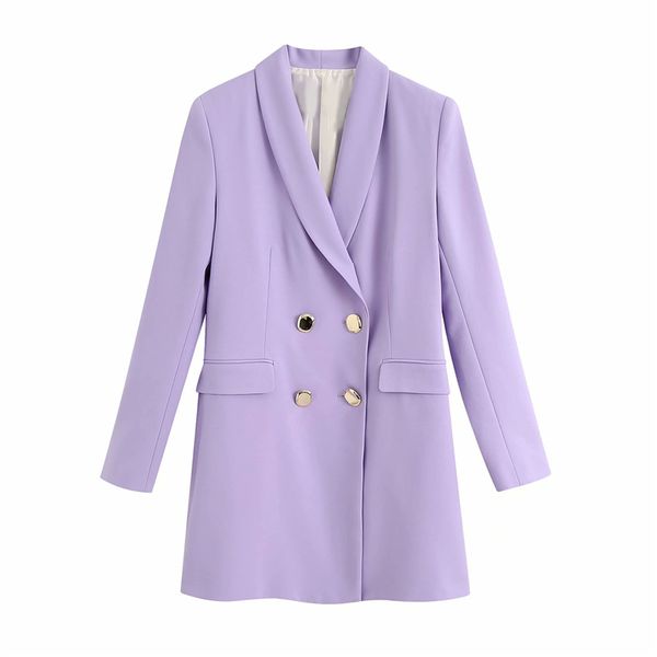 

elegant women chic purple blazer 2020 office ladies pocket jackets casual female slim long slim suits solid girls chic sets, White;black