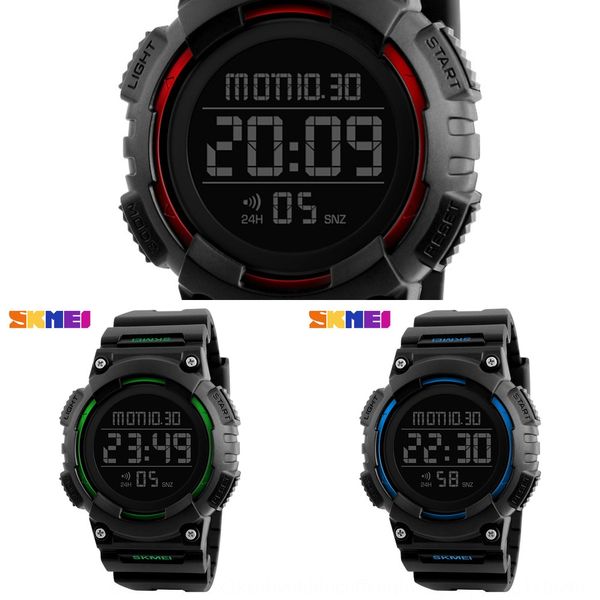 

fashionable men's electronic electronic outdoor sports outdoor sports watch cool countdown watch, Blue